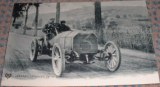 Antique postcard race mercedes